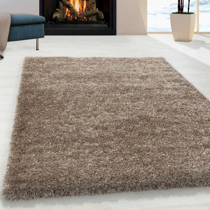Kusový koberec Brilliant shaggy 4200 taupe - 60 x 110 cm č.2