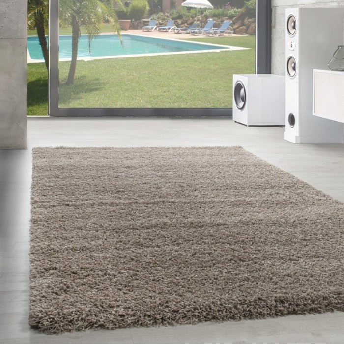 Kusový koberec Dream Shaggy 4000 beige - Kulatý 80 cm průměr č.1
