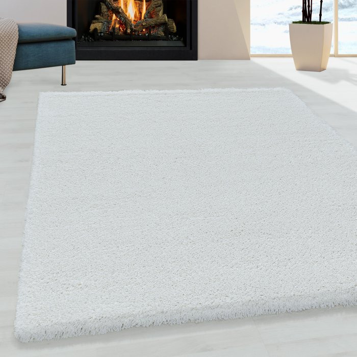 Kusový koberec Fluffy shaggy 3500 white - 140 x 200 cm č.2