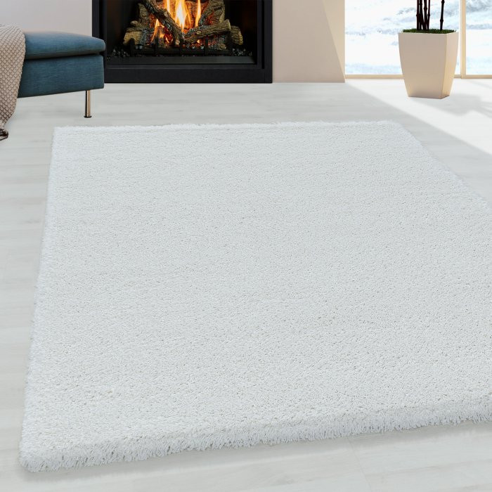 Kusový koberec Fluffy shaggy 3500 white č.2