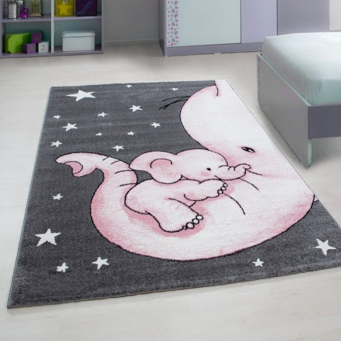 Dětský koberec Kids 560 pink - Kulatý průměr 160 cm č.1