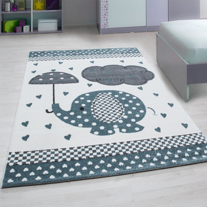 Dětský koberec Kids 570 blue - 140 x 200 cm č.1