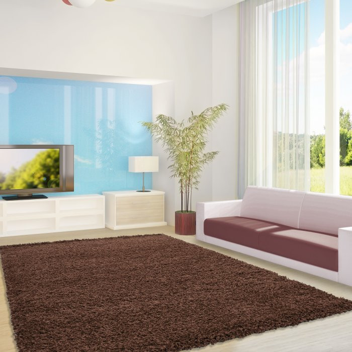 Kusový koberec Life Shaggy 1500 brown č.5