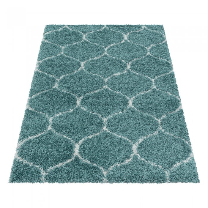 Kusový koberec Salsa shaggy 3201 blue - Kruh průměr 200 cm č.3