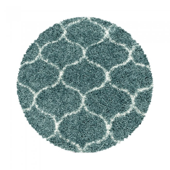 Kusový koberec Salsa shaggy 3201 blue - Kruh průměr 200 cm č.4