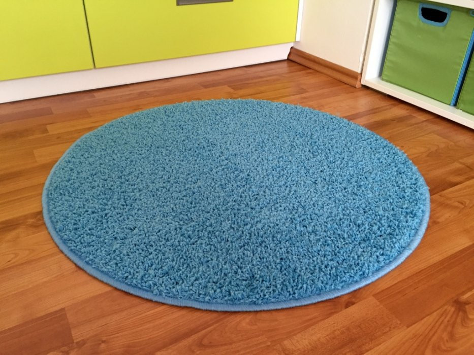 Kusový koberec Color shaggy modrý č.2