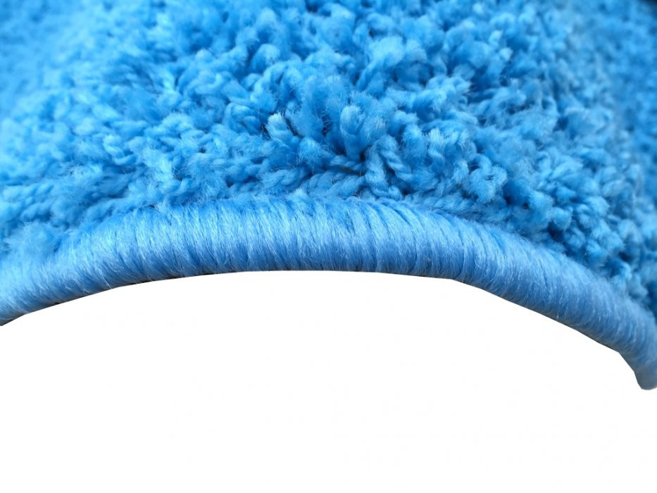 Kusový koberec Color shaggy modrý č.4