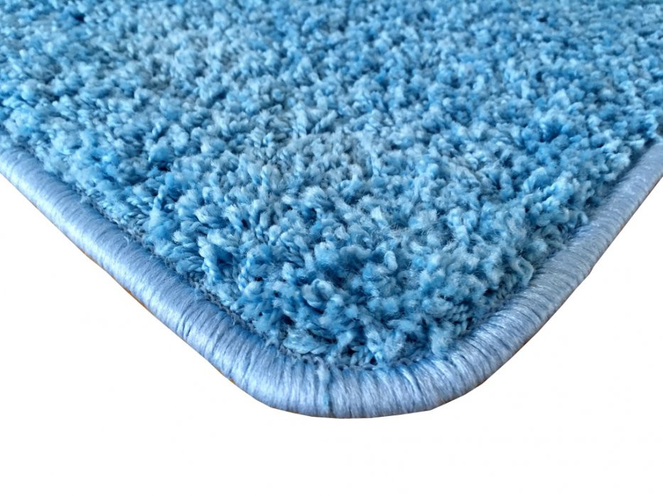 Kusový koberec Color shaggy modrý č.9