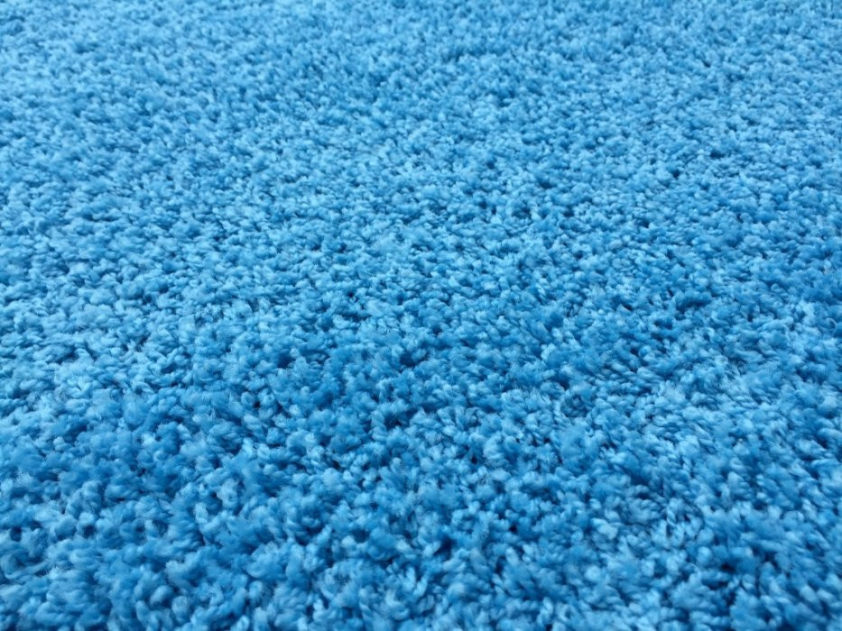 Kusový koberec Color shaggy modrý č.10