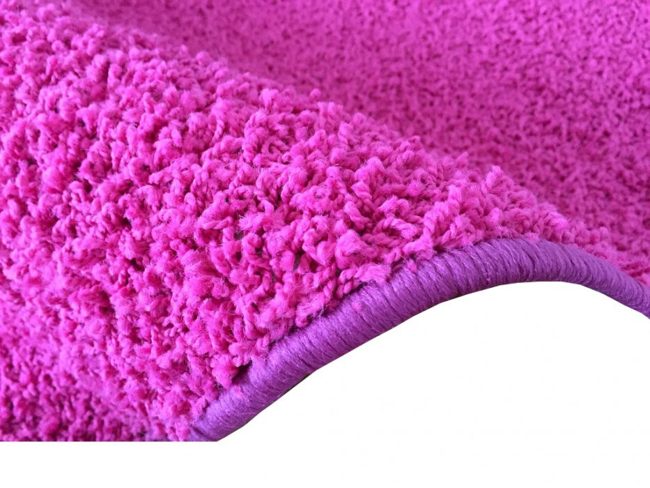 Kusový koberec Color shaggy růžový č.9