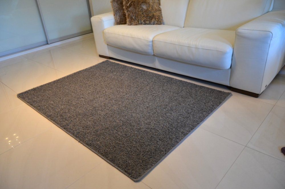 Kusový koberec Color Shaggy šedý - Kulatý průměr 400 cm č.1