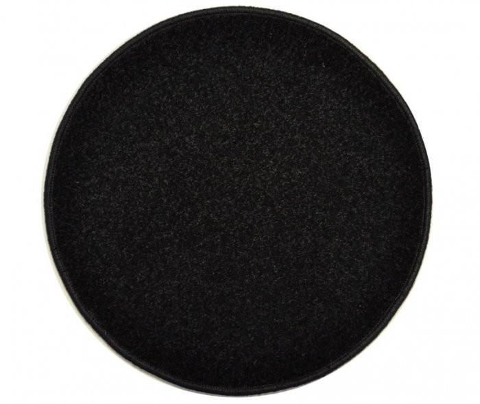 Eton černý koberec kulatý č.1