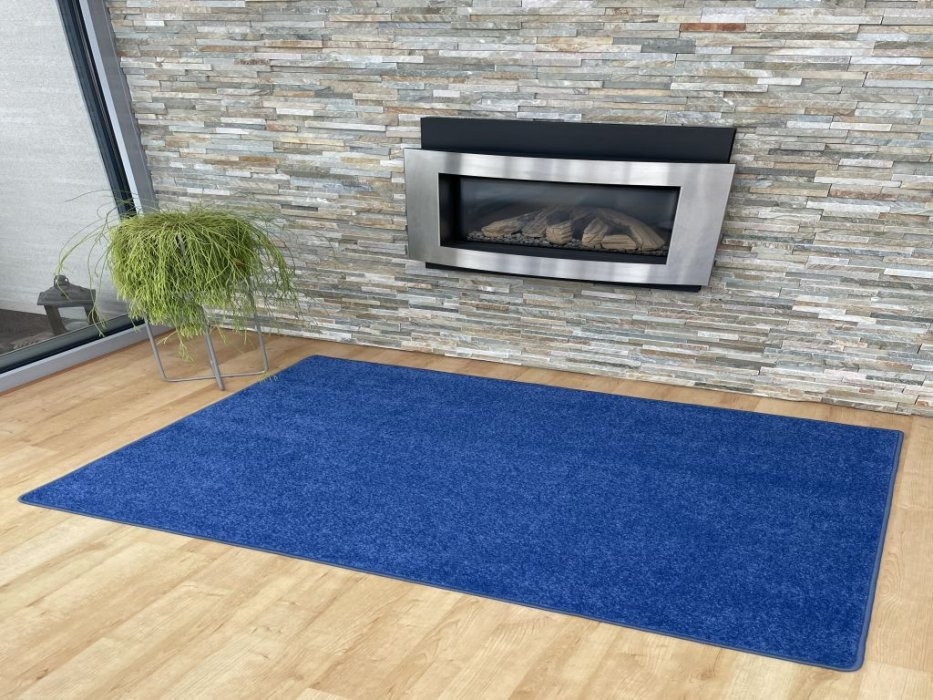 Kusový koberec Eton obdélníkový modrý - 50 x 80 cm č.7