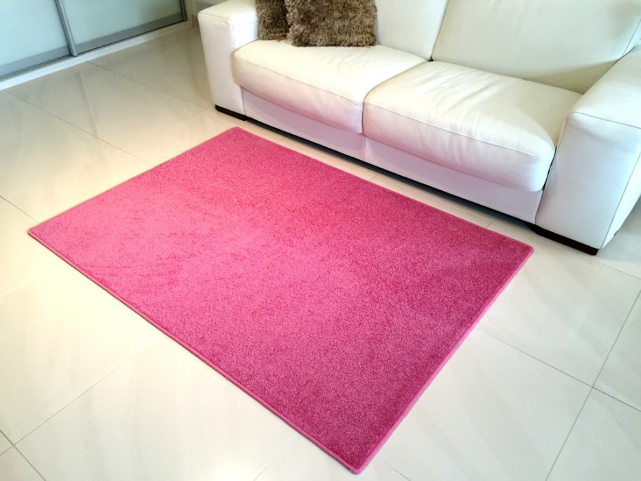 Kusový růžový koberec Eton č.1