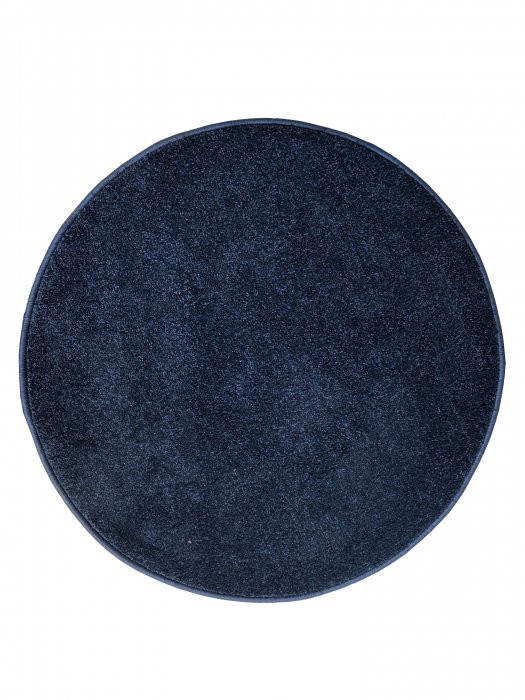 Kusový koberec Eton Lux tmavě modrý kruh č.1