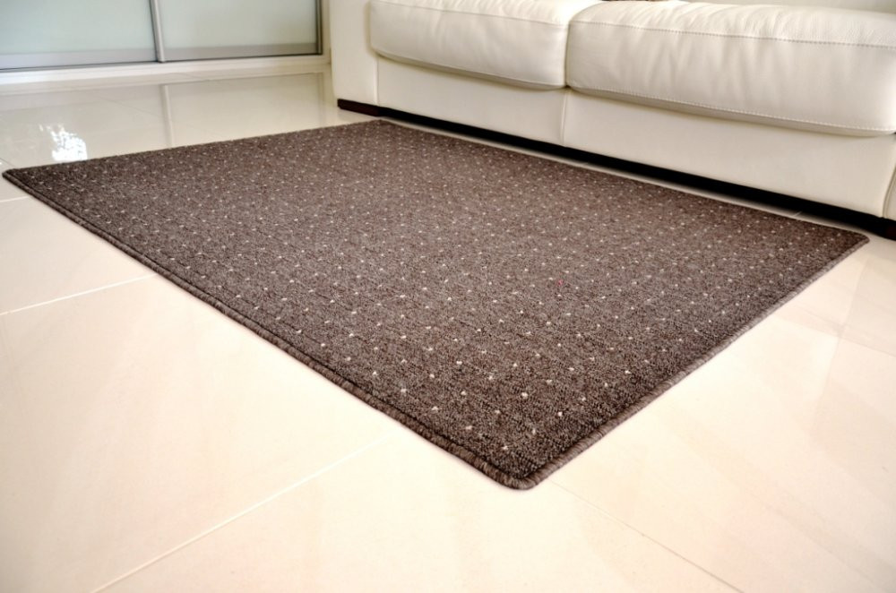 Kusový koberec Udinese hnědý - 200 x 200 cm č.1