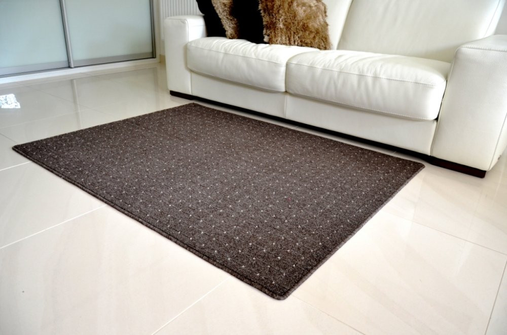 Kusový koberec Udinese hnědý - Kulatý 57 cm průměr č.6