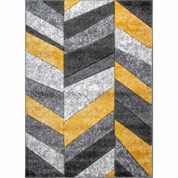 Kusový koberec Wilmer 6817A šedo-žlutý - 120 x 170 cm č.1