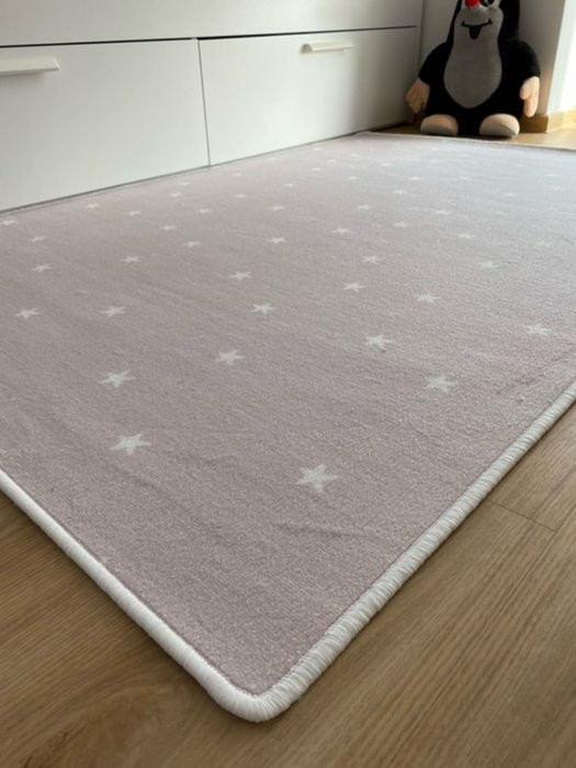 Dětský koberec Hvězdička růžová - 80 x 250 cm č.6