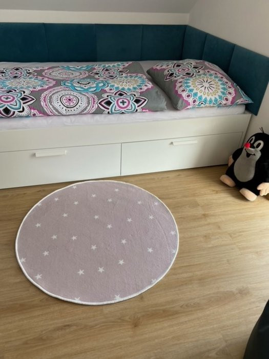 Dětský koberec Hvězdička růžová - 80 x 250 cm č.9