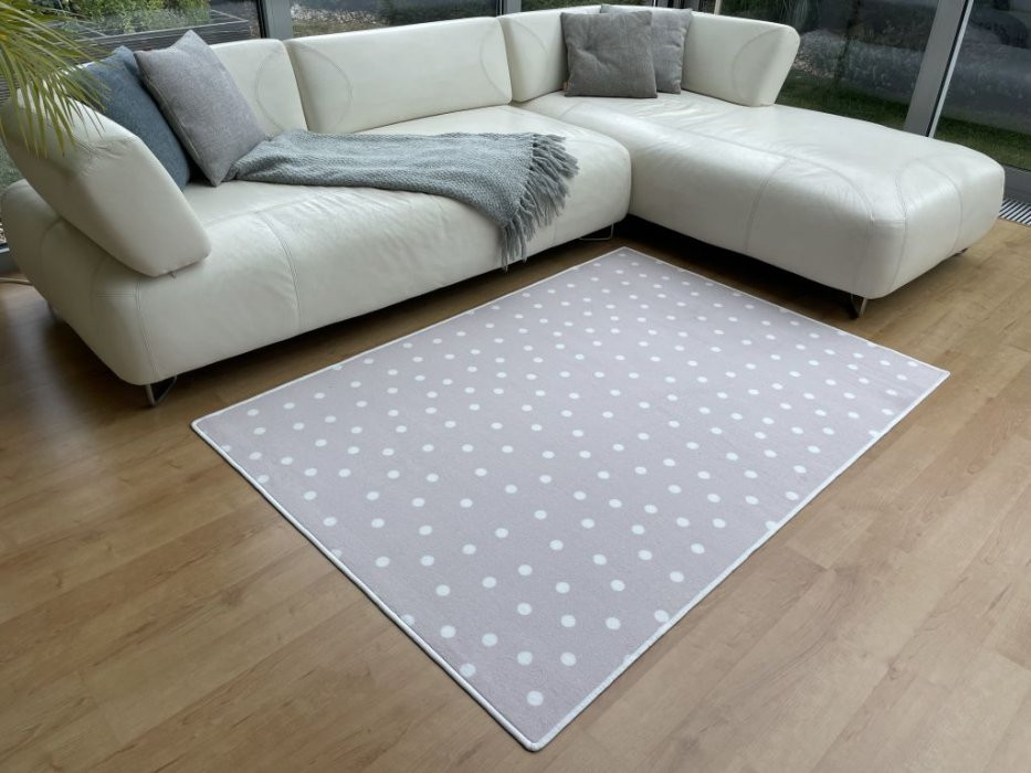 Dětský koberec Puntík růžový - Kulatý průměr 80 cm č.11