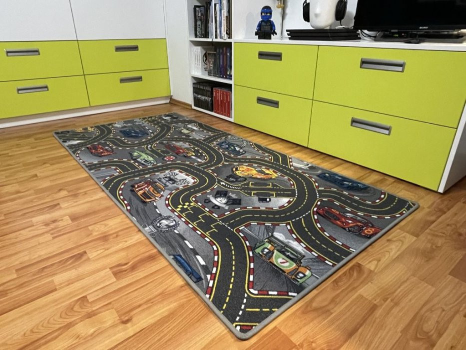 Dětský koberec The World od Cars 97 šedý - 200 x 200 cm č.12