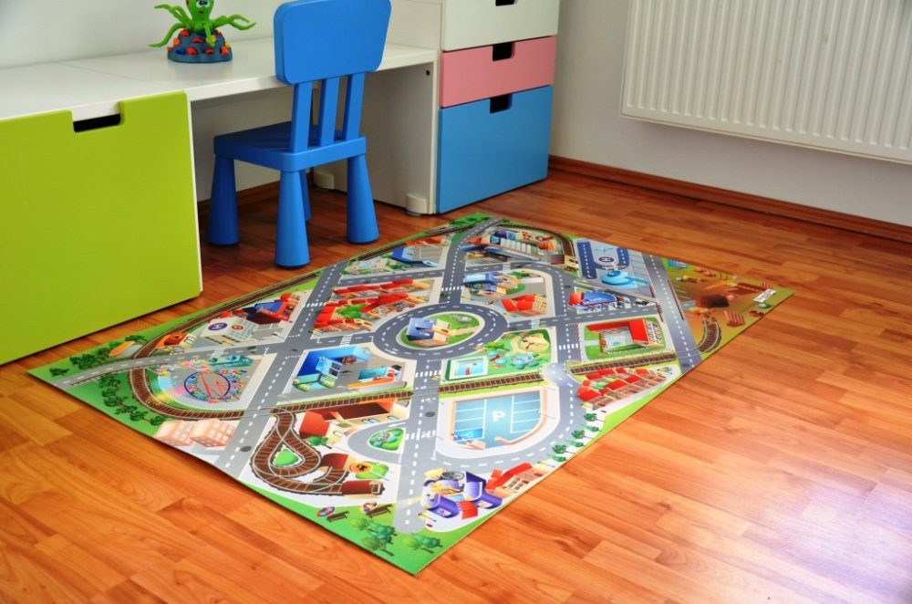 Dětský kusový koberec město / letiště 3D - 100 x 150 cm č.7