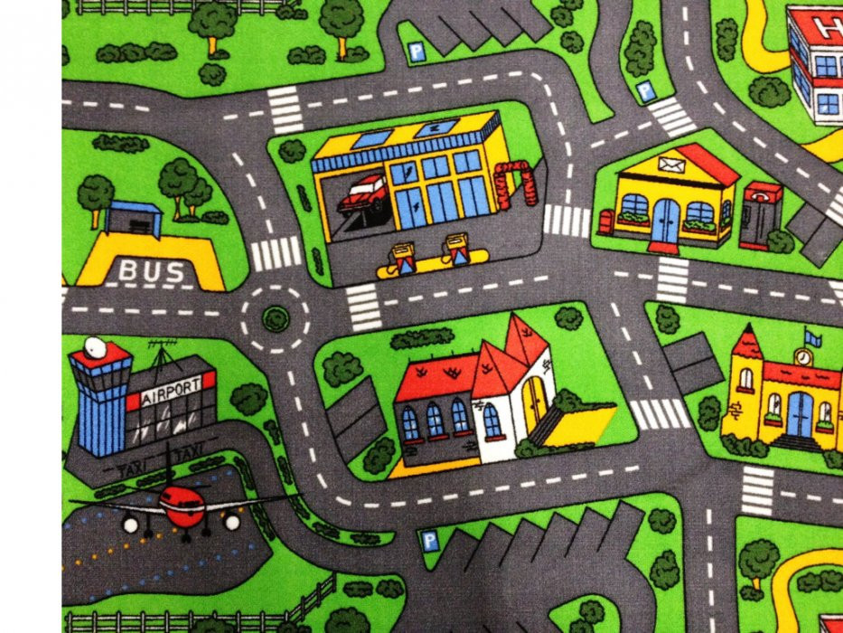 Dětský koberec City life - 200x200 cm č.2
