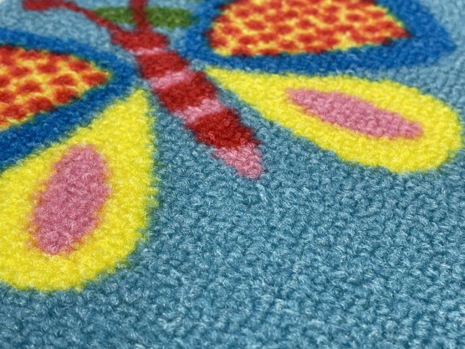Dětský koberec Motýlek 5271 modrý č.9