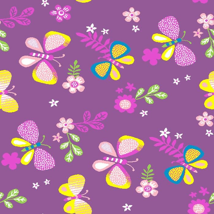 Dětský koberec Motýlek 5291 fialový č.1