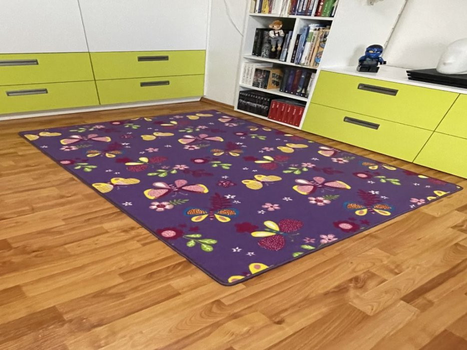 Dětský koberec Motýlek 5291 fialový č.6