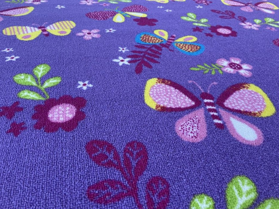 Dětský koberec Motýlek 5291 fialový č.14