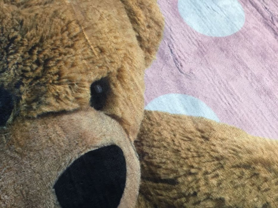 Dětský koberec Ultra Soft Medvídek růžový č.3