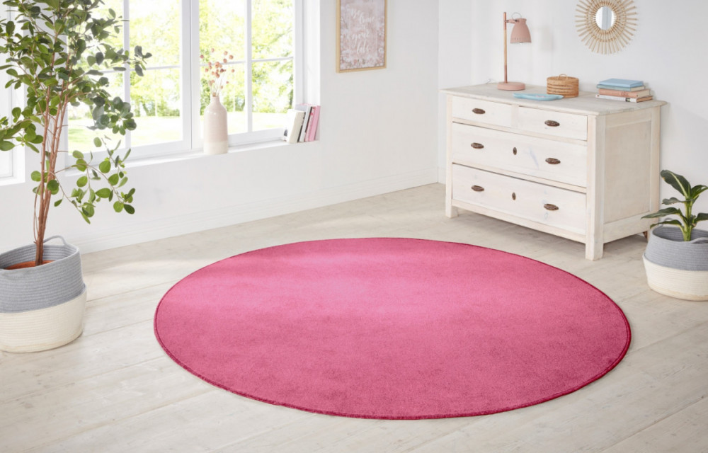 Kusový koberec Nasty 101147 Pink kruh č.3