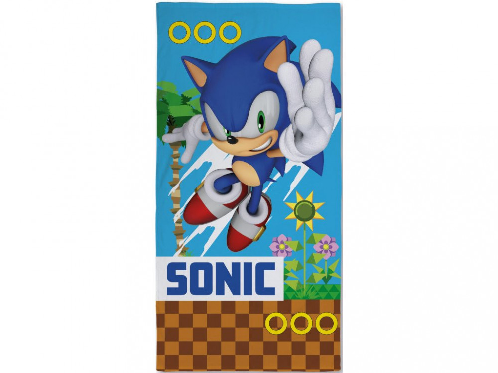 Dětská osuška Ježek Sonic 70x140 cm č.1