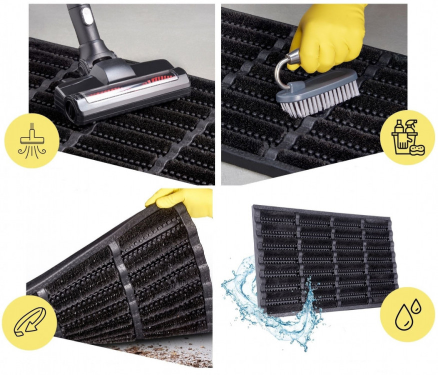 Venkovní čistící rohož Mix Mats Brushes 105648 Black - na ven i na doma č.3