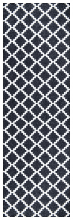 Protiskluzový běhoun Home Black White 103156 č.1