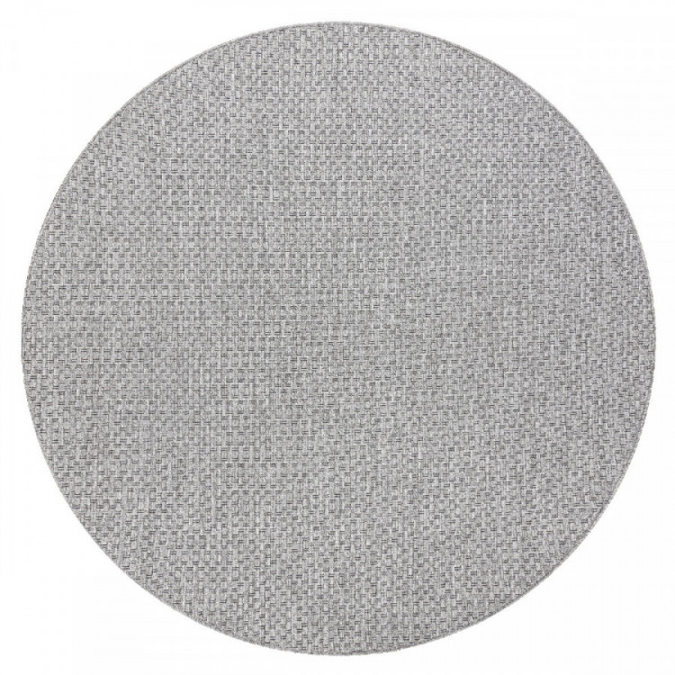 Kusový koberec Timo 6272 Light grey kruh – na ven i na doma č.1