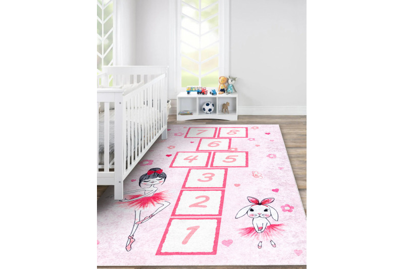 Dětský kusový koberec Junior 51828.802 Ballerina pink č.14