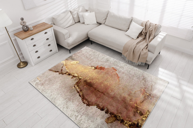 Kusový koberec Miro 512101.801 beige / gold č.9