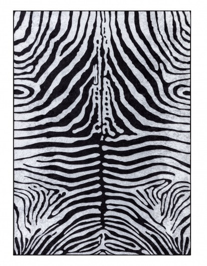 Kusový koberec Miro 51331.803 Zebra black / white č.1