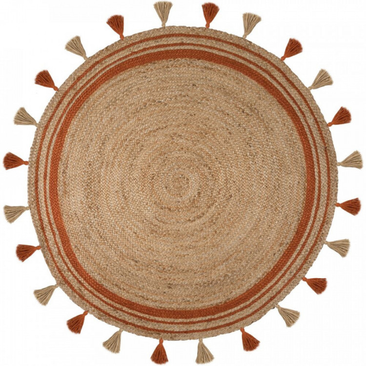 Kusový koberec Lunara Orange kruh – na ven i na doma č.3