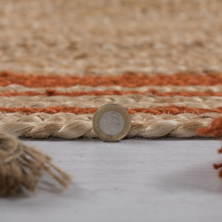 Kusový koberec Lunara Orange kruh – na ven i na doma č.4