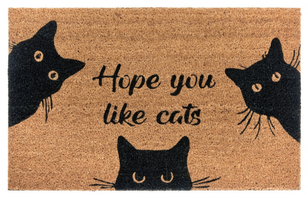 Rohožka Hope you like cats 105667 - na ven i na doma č.1