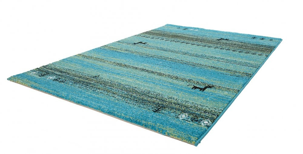 Kusový koberec Gabbeh 412 turquoise č.2