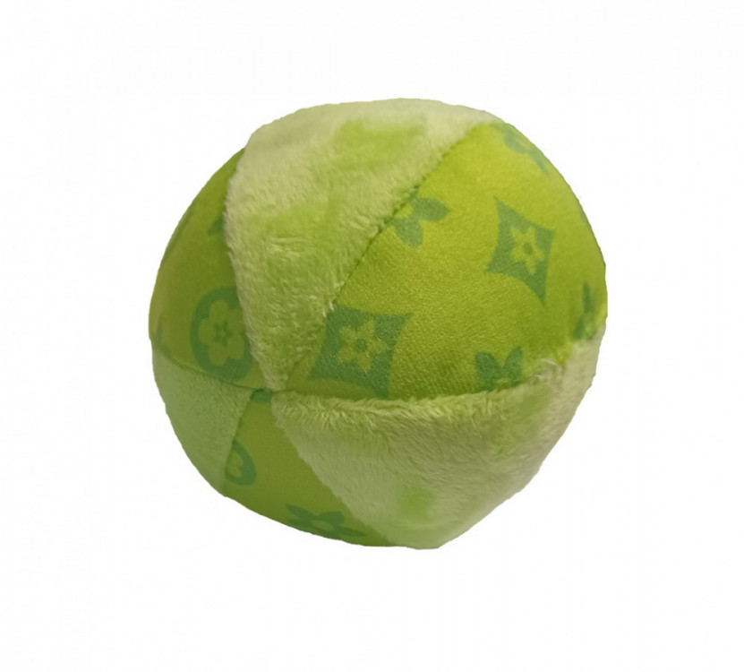 Látkový míček zelený 9 cm č.1