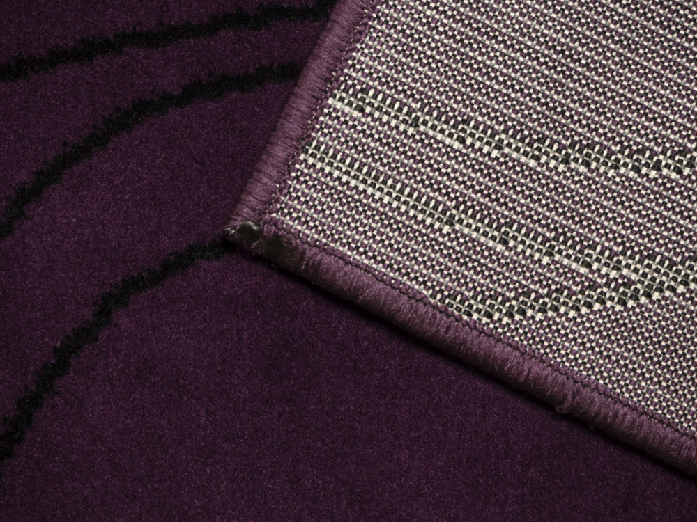 Kusový koberec Kruhy lila č.5