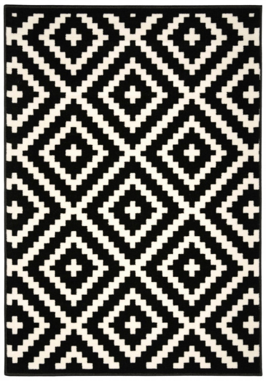 Kusový koberec Gloria new black/cream č.1