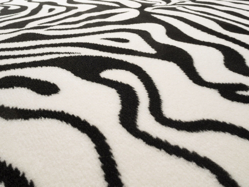 AKCE: Kusový koberec Zebra black/white č.7
