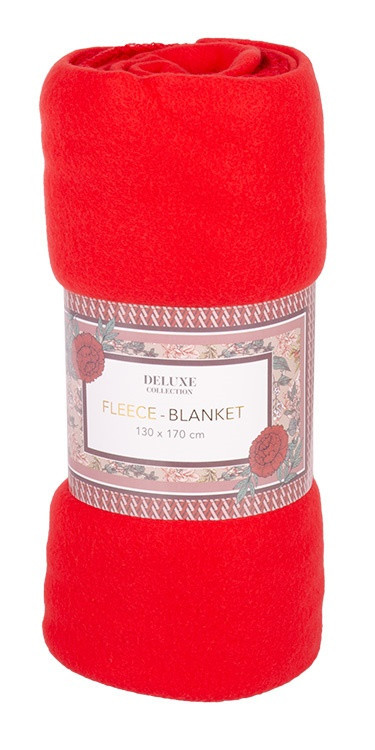 Deka fleece BLANKET červená 130x170 cm č.1